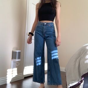 H&M wide high jeans